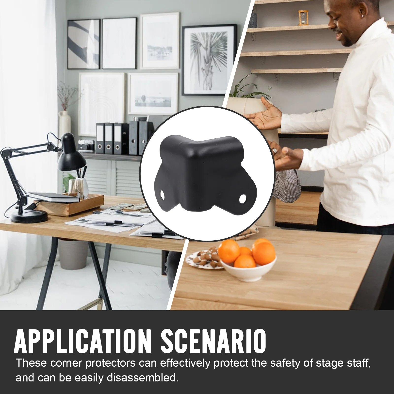 16 قطعة واقيات مضادة للتصادم غطاء زاوية مكبر صوت حديدي لحماية خزانة الأثاث واقي زوايا عملي #5