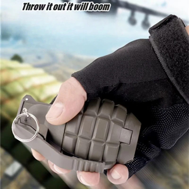 Giocattolo tattico ricaricabile per granate CS Granate a mano Giocattoli Modello giocattolo Giochi di battaglia a percussione alimentati a molla Paintball tattico Airsoft