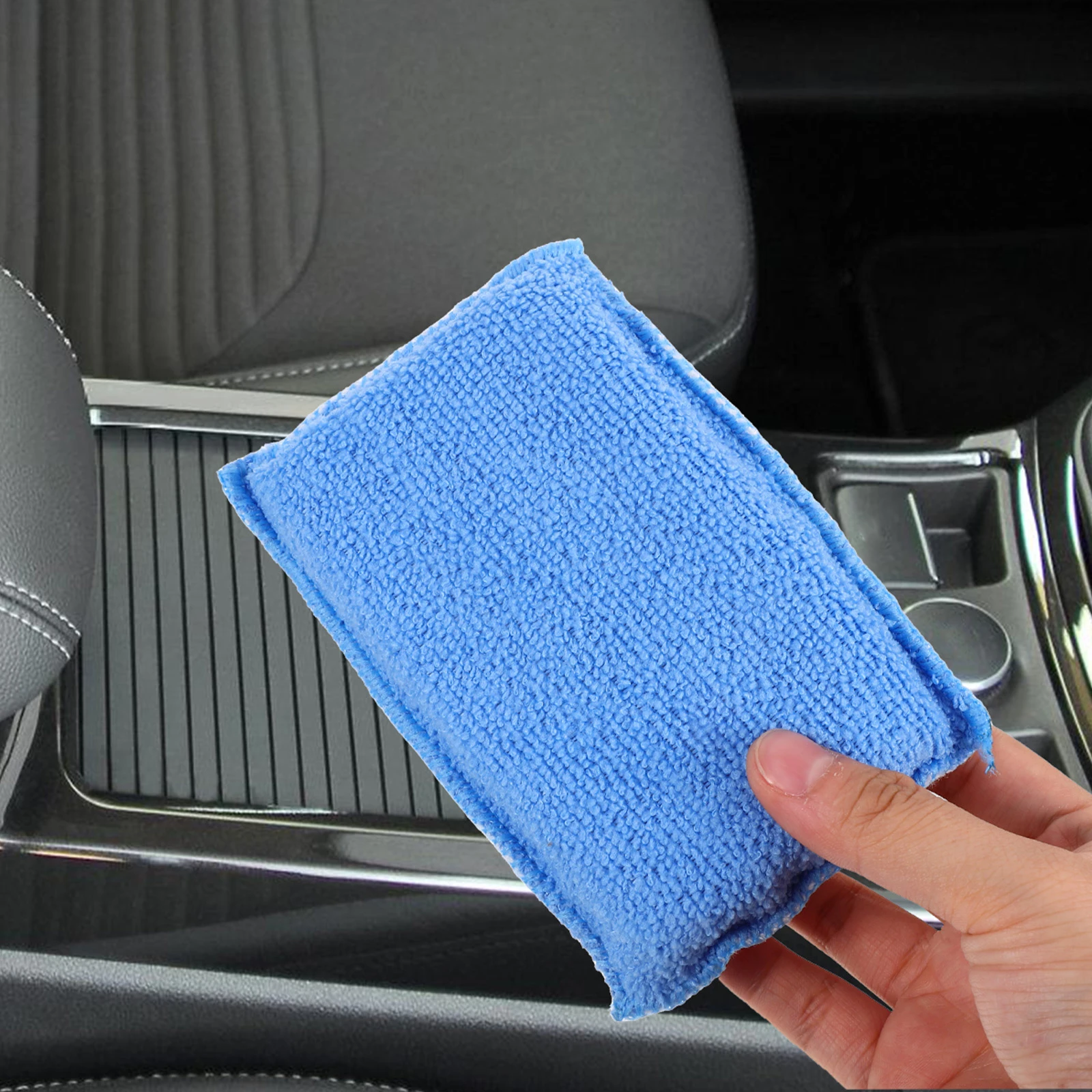 

4Pcs Car Cleaning Sponge Soft Durable Double-Sided Scrubber High Absorption Auto Window Wash Sponge Multi-Purpose Kitchen Tool