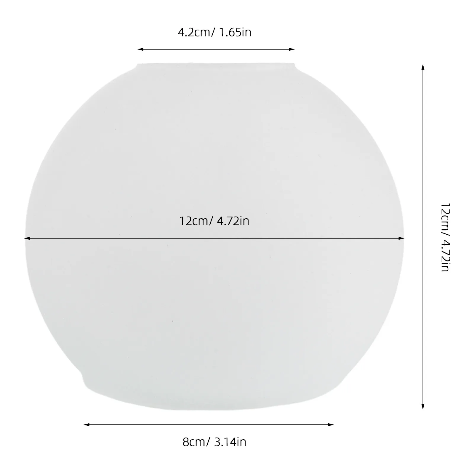 White Frosted Glass Globe Lamp Shade for E14/E27 Bulbs – Pendant & Wall Sconce Lighting Cover 5