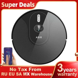 Robot Vacuum Cleaner ABIR X6 ,Visual Navigation,APP Virtual Barrier,6000PA Suction,Smart Home Mop,Floor Carpet Washing Tool