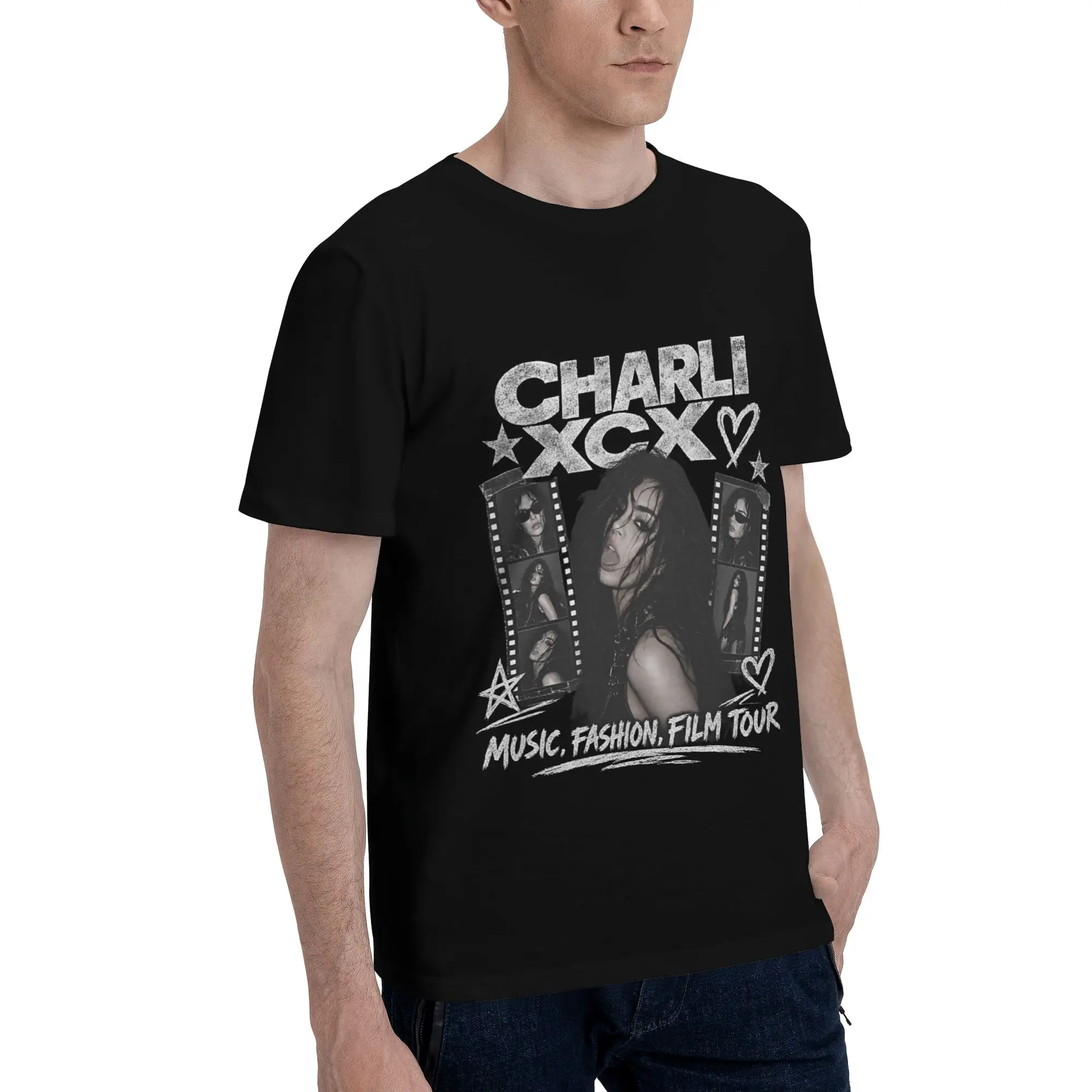 Charli XCX 2026 Music Fashion Film Tour  Tee Shirt for Men Women Gift T Shirts  Cotton Clothing