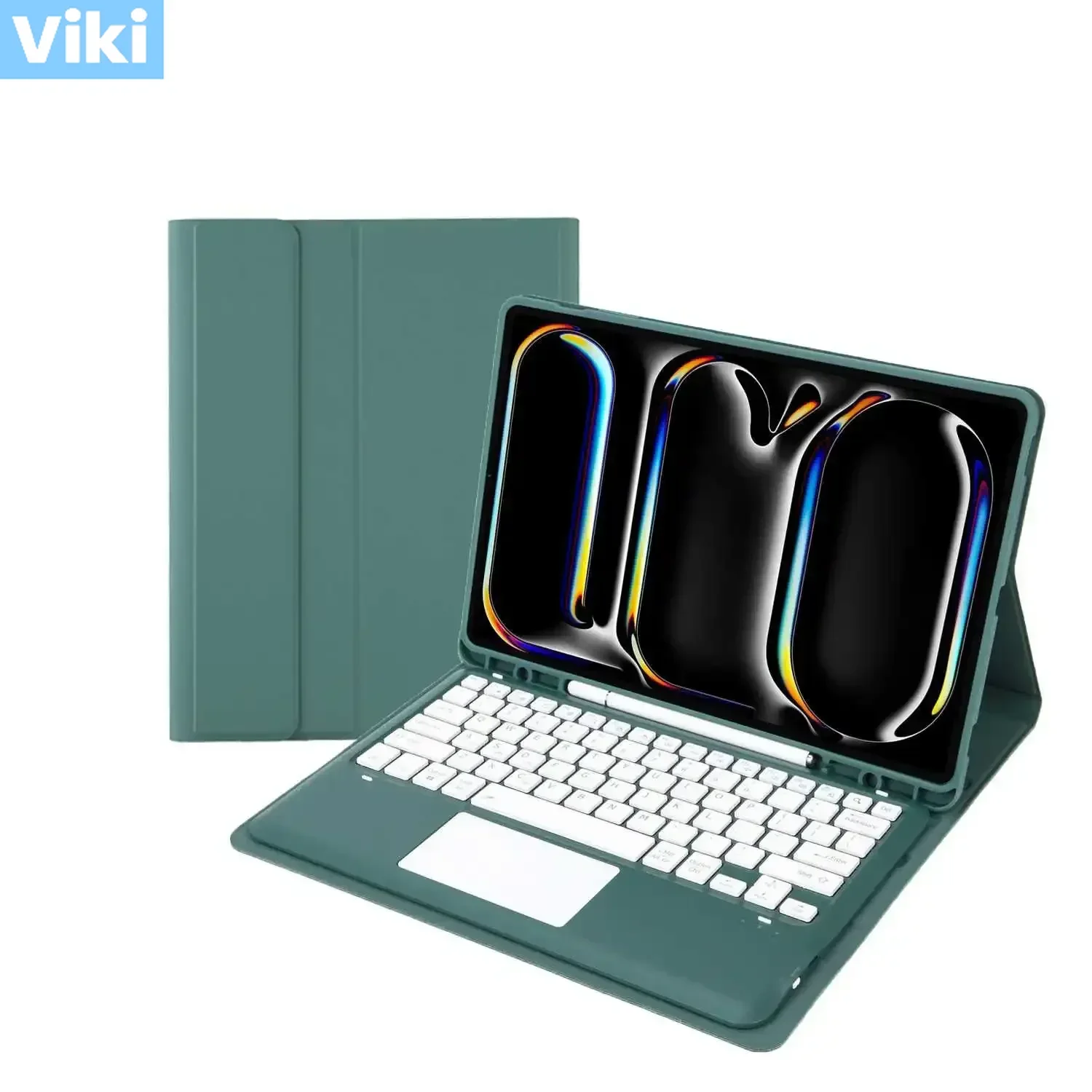 

Чехол с сенсорной клавиатурой для Apple IPad Air 13 Pro 13 Pro 12,9 2024, разделенная Bluetooth-клавиатура, чехол для планшета с гнездом для ручки Funda