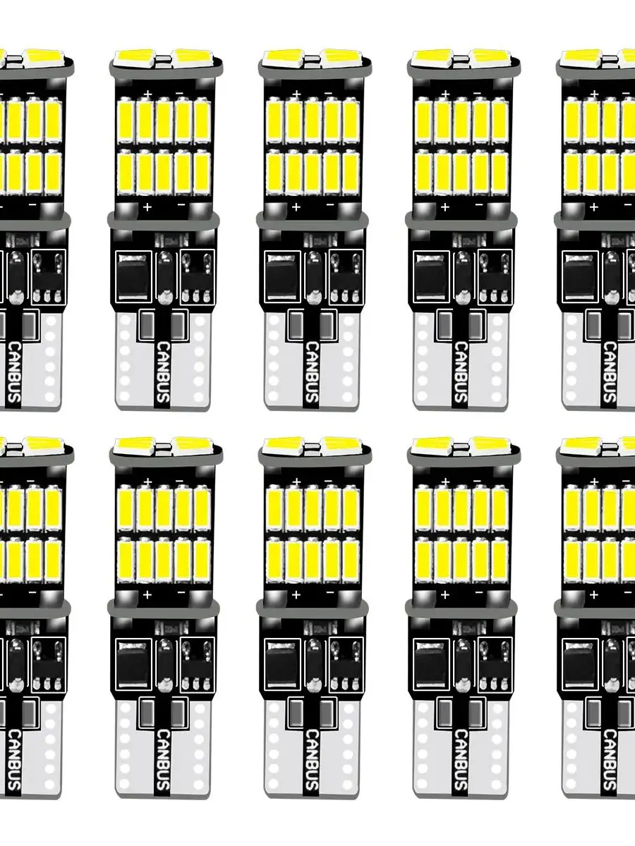 4/10 PCS LED Super Helle T10 W5W Lampen Canbus 12V/24V Gelb Grün Weiß Auto Innen Dome Courtesy Stamm Kennzeichen Lichter