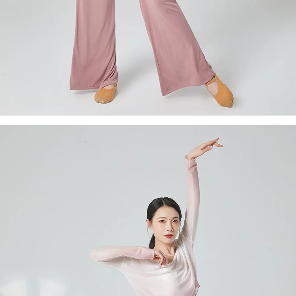 Comfortable Comfortable Modal Wide Leg Dance Pants Womens Loose Straight Trousers Yoga Fitness Activewear For Gongyan Training Bottoms - Aliexpress Deal