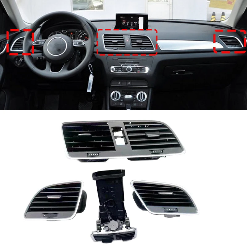 

For Audi Q3 2013- 2018 Auto Front Dash Center Console A/C Air Conditioning Vent Outlet 8UD820951 8UD 820 951