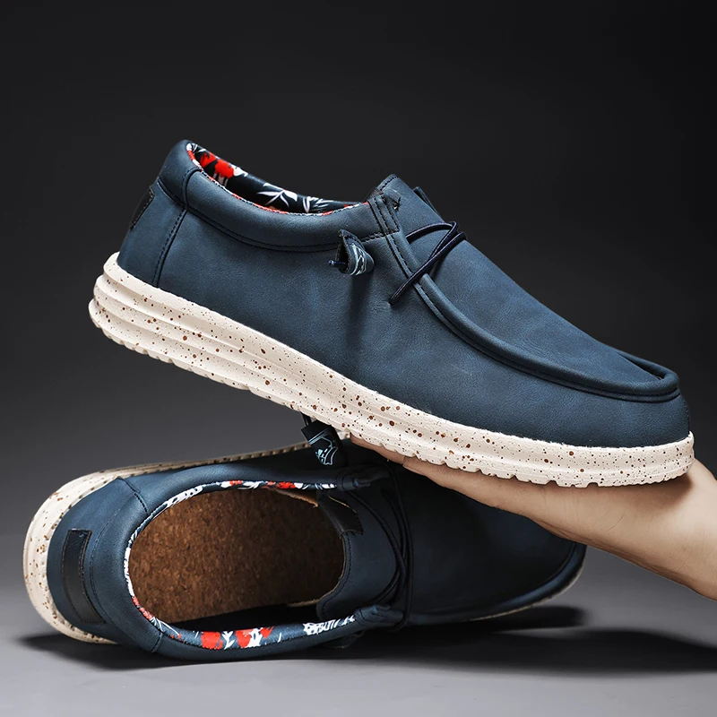 Artificial Leather Casual Shoes Men Nice Dude Loafers Fashion Men's Slip-ons Mocassin Homme Mocasines Hombre Big Size 49 50 51 view 6