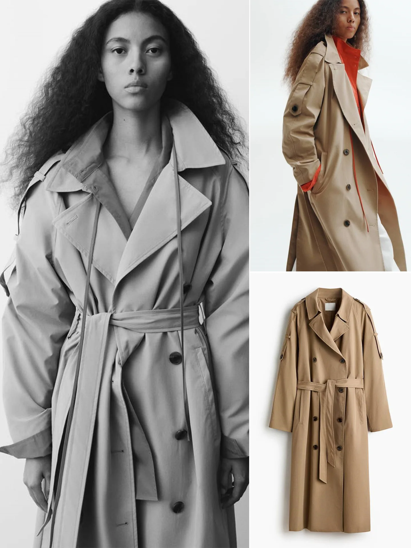Autumn New Arrival Women's Long Sleeve Double Breasted Coat Long Length Plain Collar Double Row Buttons Fashionable Outerwear