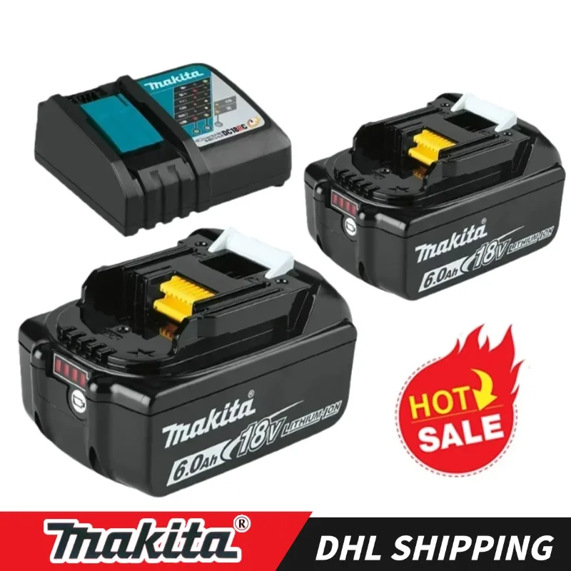 

100% Original Makita 6Ah/5Ah/3Ah for Makita 18V Battery BL1840 BL1830B BL1850B BL1850 BL1860 BL1815 Replacement Lithium Battery