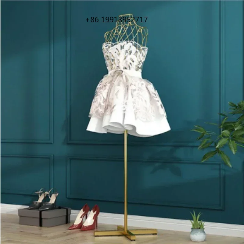 Mannequin Display Stand for Women Half-Length Coat Hanger Elegant Clothing Model for Bridal & Fashion Displays
