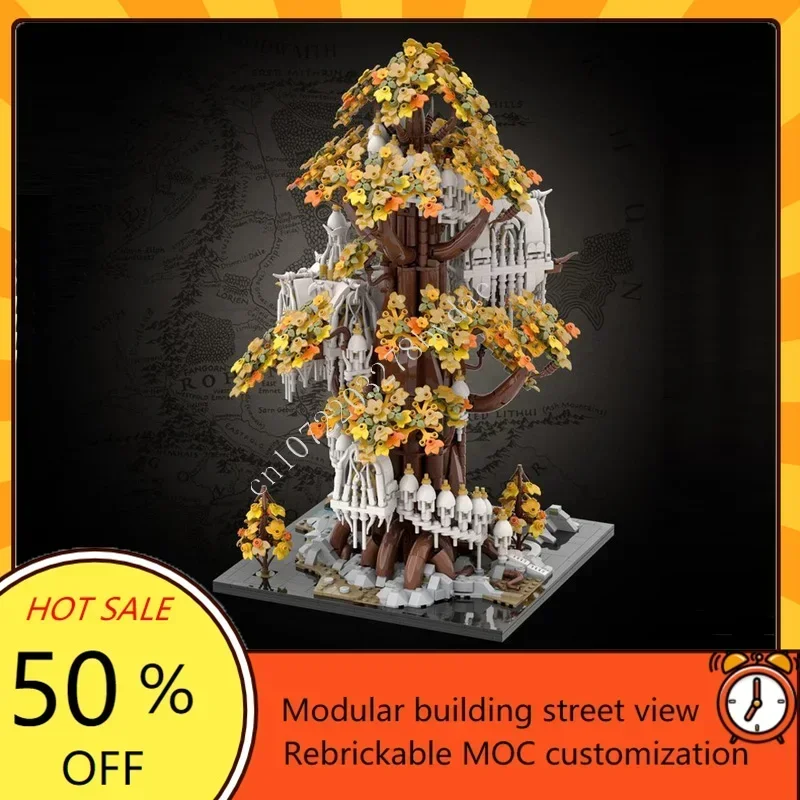 

Набор для сборки Lothlórien (3211 деталей), мини-модель, модульный конструктор MOC, креативная архитектурная модель, развивающая игрушка-головоломка для детей, подарок