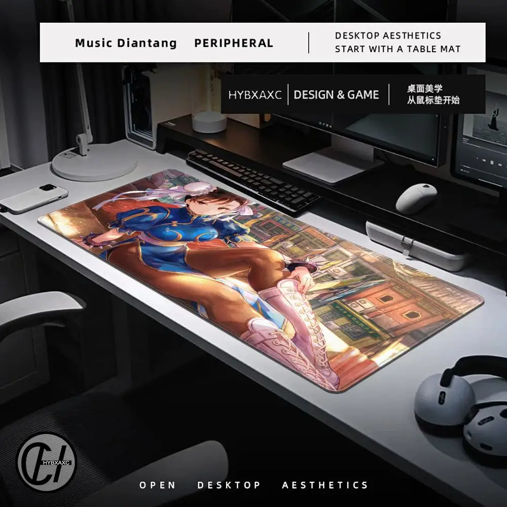 Street fighter Mousepad 90x40cm Big Keyboard Mat Table Mat Students Gamer Desktop Mousepad Gaming Mouse Pad for PC Mouse Carpet