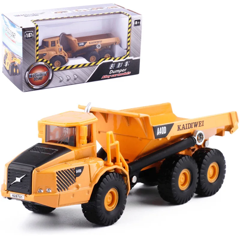 Children's Toy 1:87 Dump Truck Handling Truck Engineering Alloy Car Boy Toy Gift B335