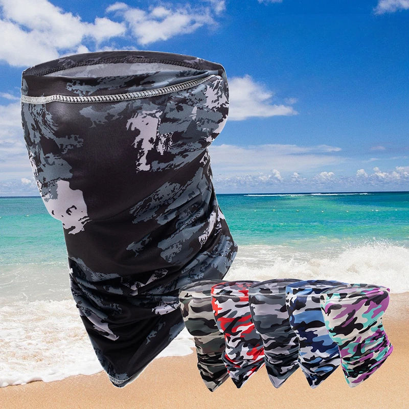 

Ice silk sunscreen neck set for men and women summer riding mask outdoor magic headscarf thin