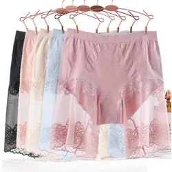 Safety Shorts Women Summer For Skirt Plus Size Seamless Boyshorts Panties Female Sexy Lace Anti Rubbing Underskirt Boxers