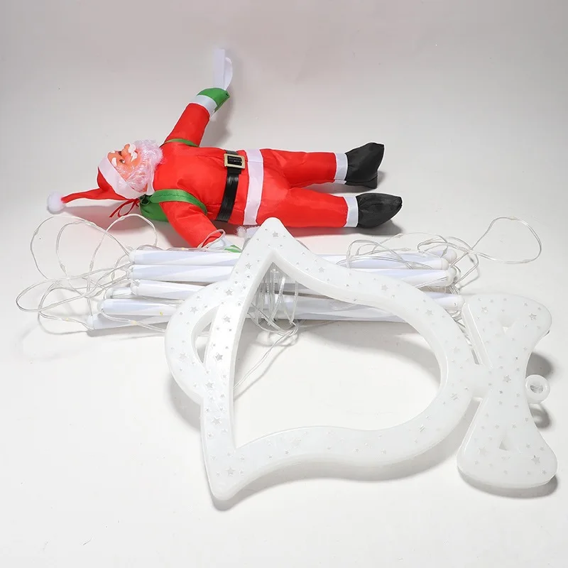 12 ladder new bells Santa ladder lights Christmas tree holiday decoration outdoor ambient lights