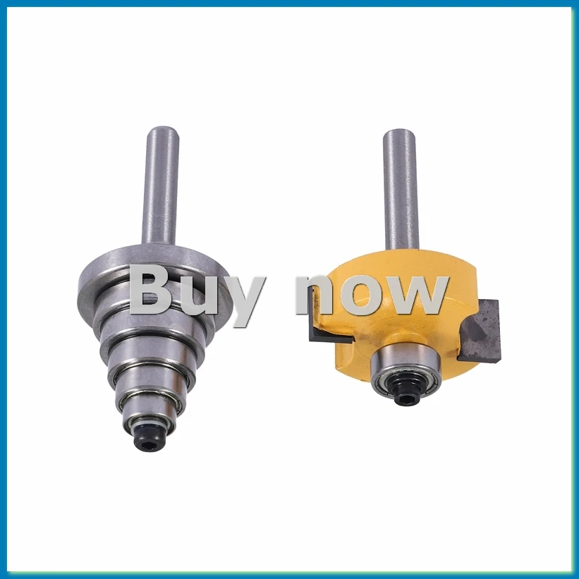 45661 Inch Shank Rabbeting Router Bit with 6 Bearings Set for Multiple Depths 45665 inch,-A27I