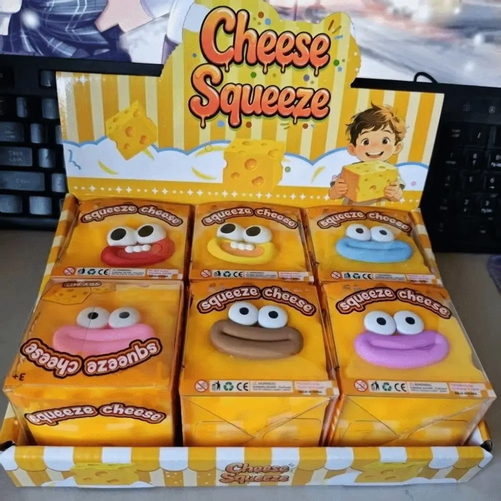 Crunchy Cheese Squeezed Cube Sausage Mouth Sound Effects Crackling Cheese Pinch Hand Relax Anxiety Relief Handmade Ball