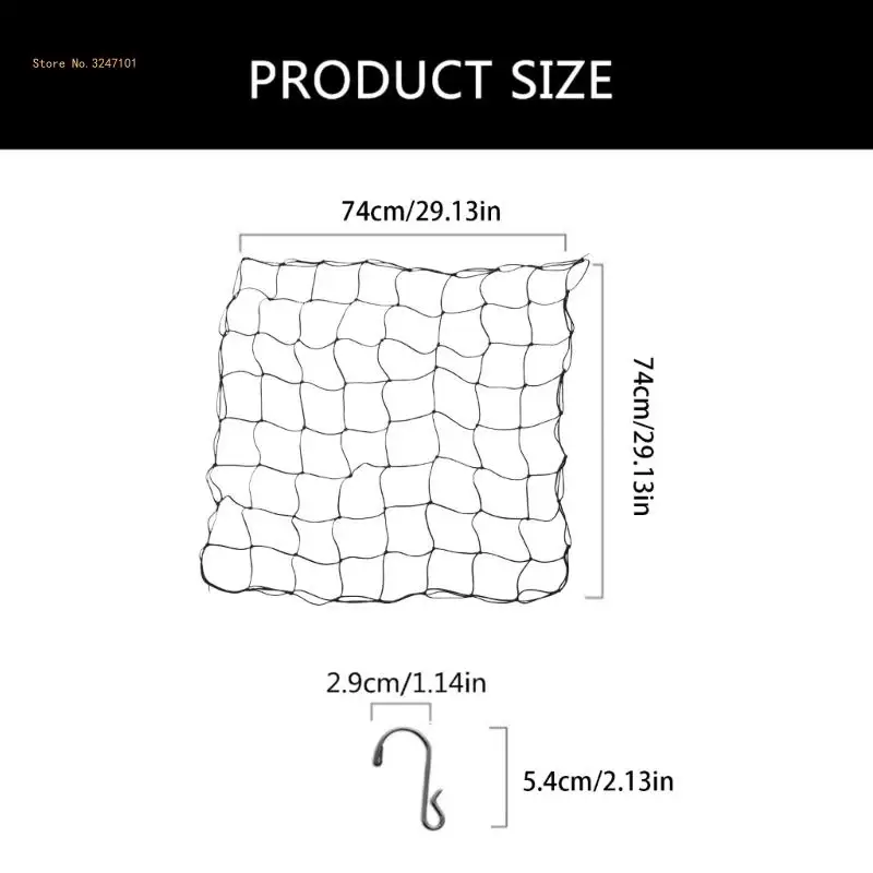 Grow Tent Plant Net Scrog Net 80x80cm Hydroponic Support Plant Net Growth Net, Elastic for Gardening Garden Dropship images - 6