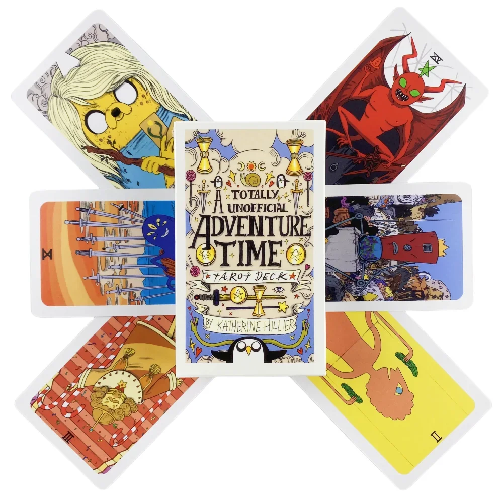 Adventure Time Tarot Cards A 78 Deck Oracle English Visions Divination Edition Borad Playing Games Board Game Cards