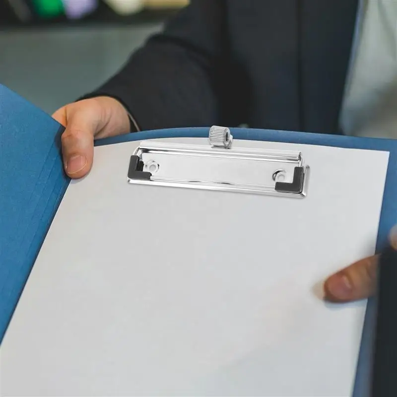 مشابك معدنية مع عصا تخزين على مشبك الحافظة للحافظة الجانبية واللوازم المدرسية المكتبية