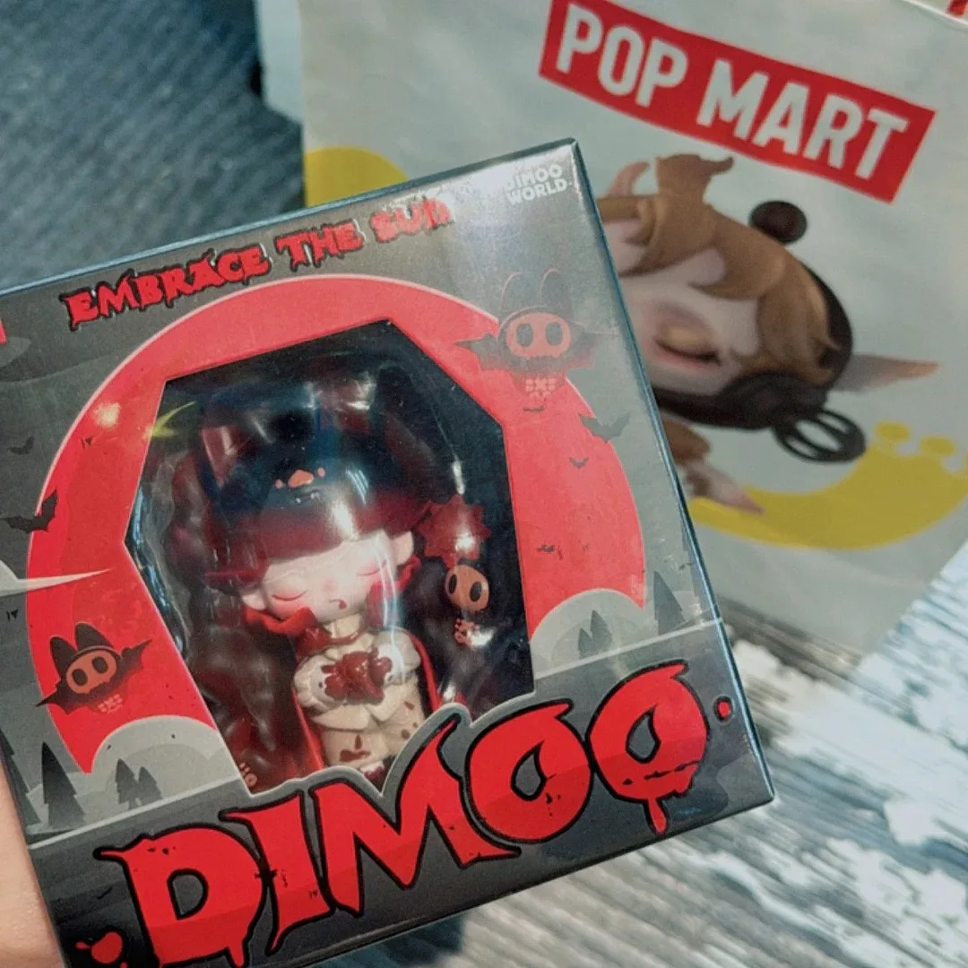 

Подлинные рождественские носки POP MART SP от Pop Mart Knock on Your Door DIMOO Embrace The Sun Blind Box, подарок на день рождения