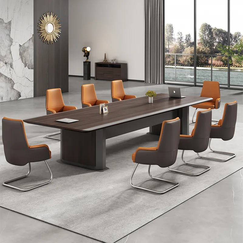 

China Manufacturer New Model Durable Wooden Conference Table Meet Desk Boardroom Desk Boss Meeting Room Table