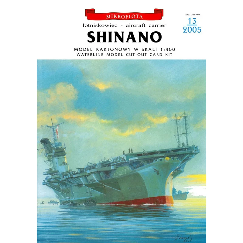 Paper Model 1/400 IJN Shinano Aircraft Carrier DIY Handmade Papercraft Toy