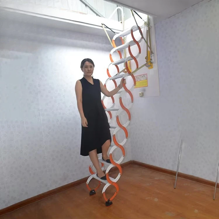 Powder Coating Safety Steel Steel Ladder Folding Steel Staircase Design