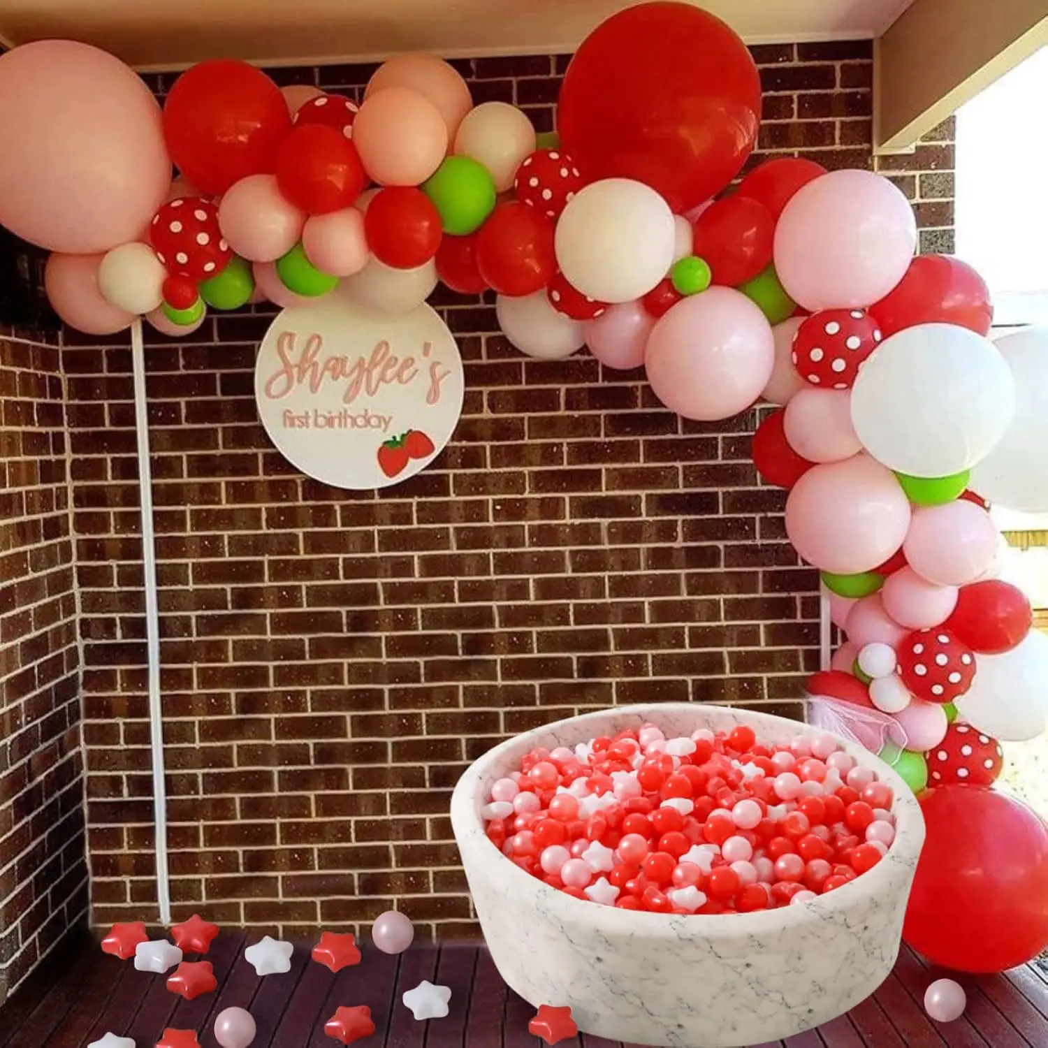 Piłeczki do basenu z kulkami - 100 sztuk, odporne na ścieranie plastikowe piłeczki dla dzieci, piłeczki w kształcie makaroników, misiów, oceaniczne piłeczki na przyjęcia urodzinowe, do gier, basenu, 5,6 cm