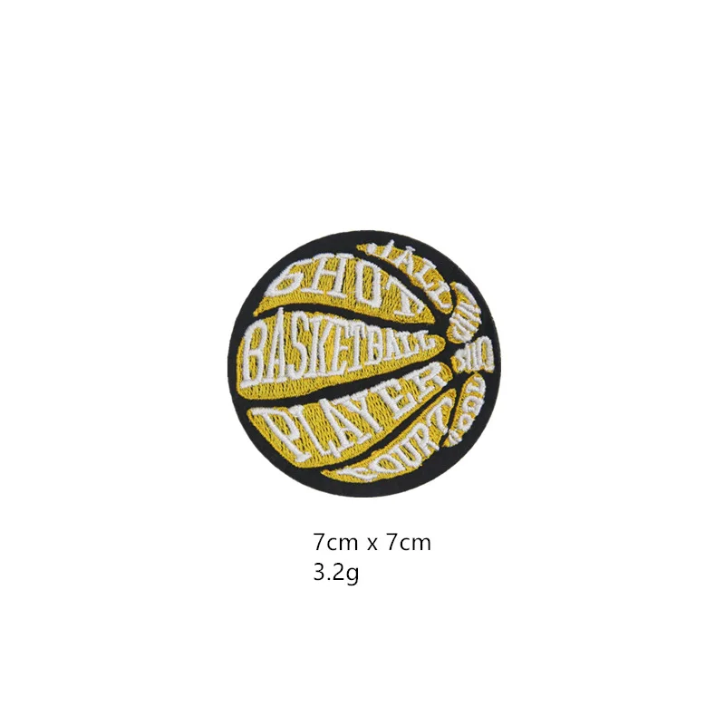 1 piece Iron On Basketball Football Volleyball Golf Baseball Stickers Cartoon Sport Ball Patches Clothing Sewing Appliuqe Badge