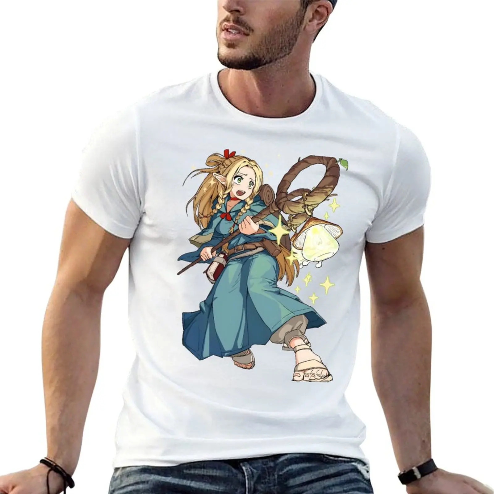 Dungeon Meshi Senshi T-Shirt Minimalist Graphic Tee Shirt