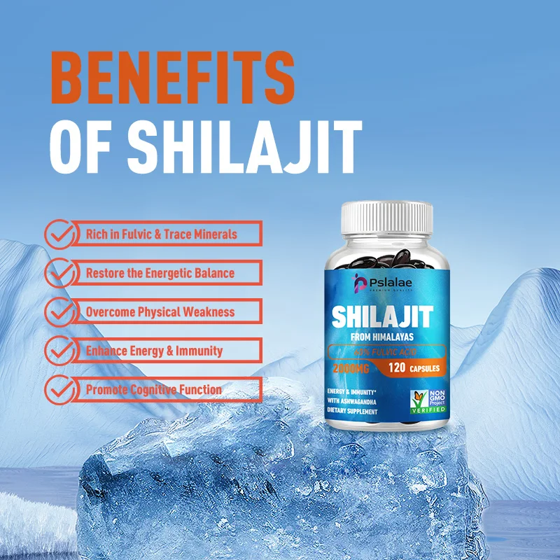 Shilajit - Active Brain, Boost Energy & Immunity, Build Muscle, Relax Mind