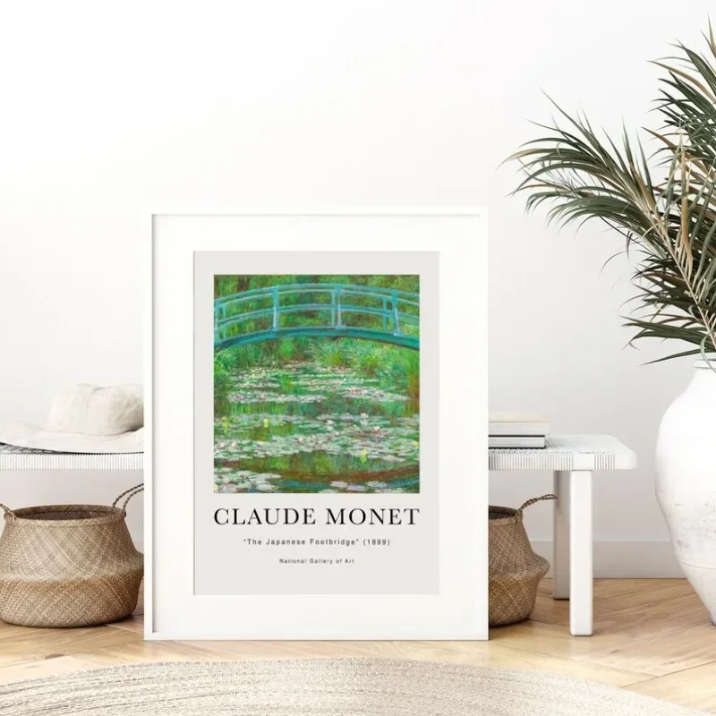 Famous Claude Monet Nature Landscape Exhibition Wall Art Posters Impressionist Works for Living Room Home Decor Canvas Painting