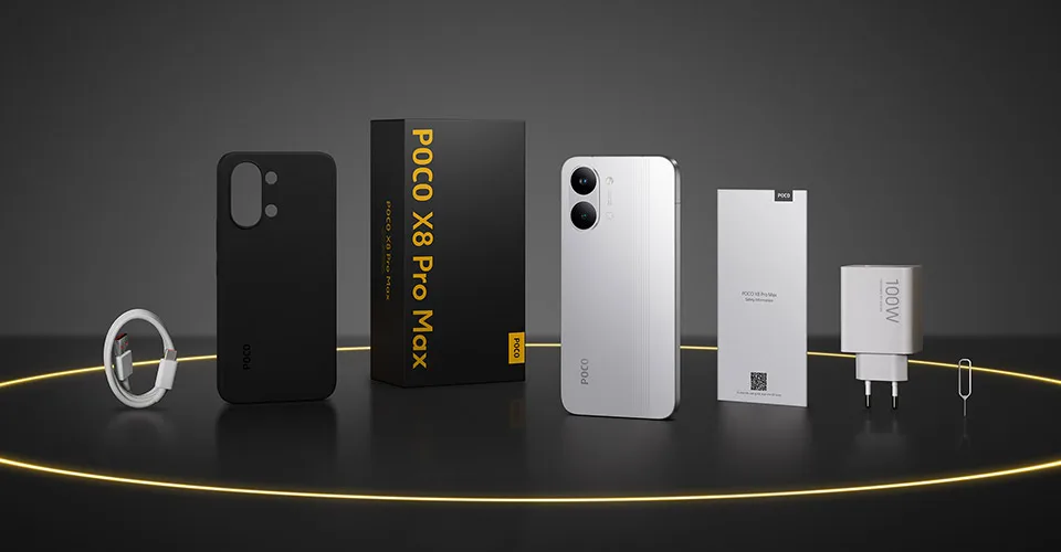 Globale Version POCO X8 Pro Max 5G Smartphone MediaTek Dimensity 9500s 6,83 Zoll 1,5K 120Hz Ultra-helles AMOLED-Display 8500mAh NFC – Detail 3