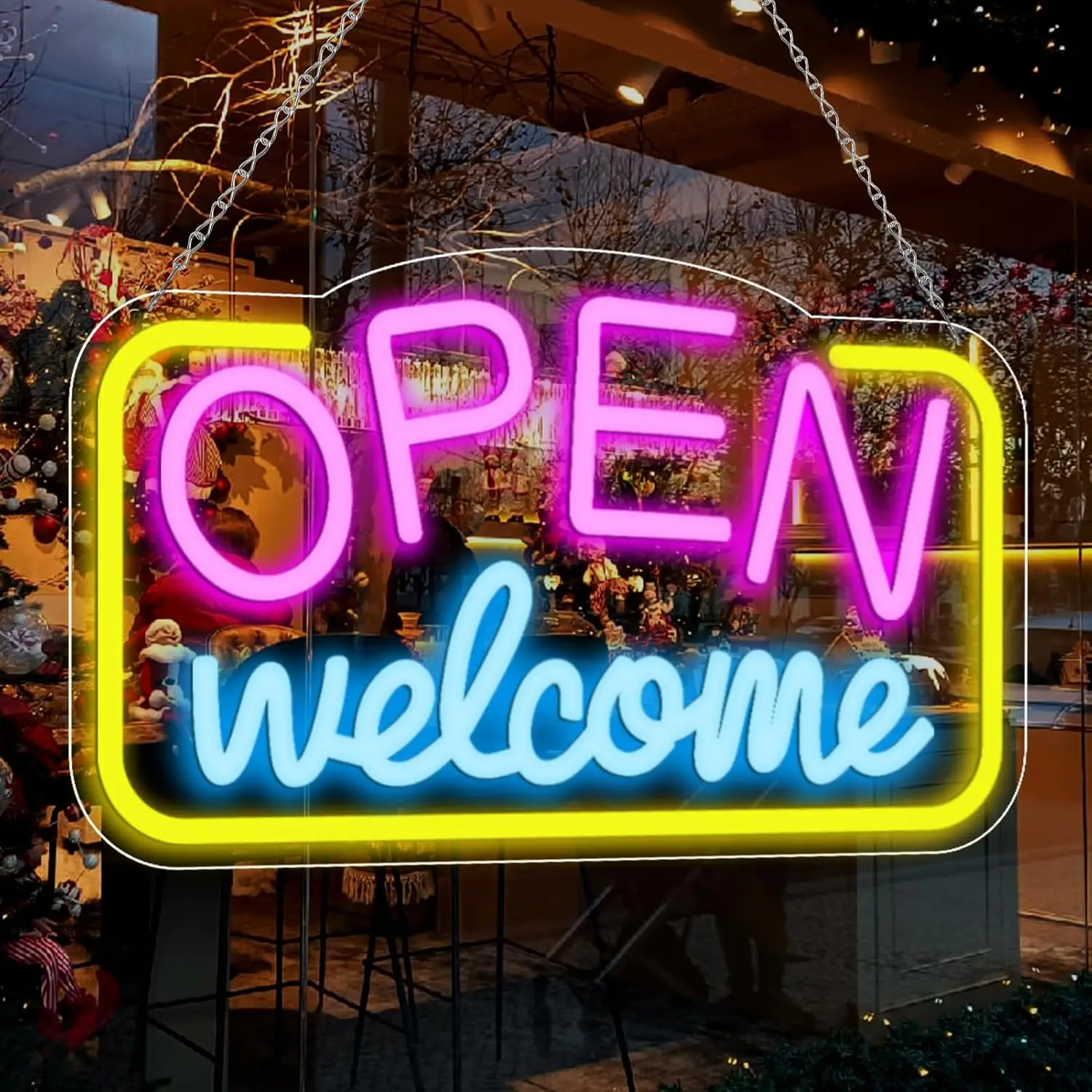 

USB Powered LED Neon Open Sign, Wall Mountable for Bars, Stores, Hotels, Gift & Advertising Use