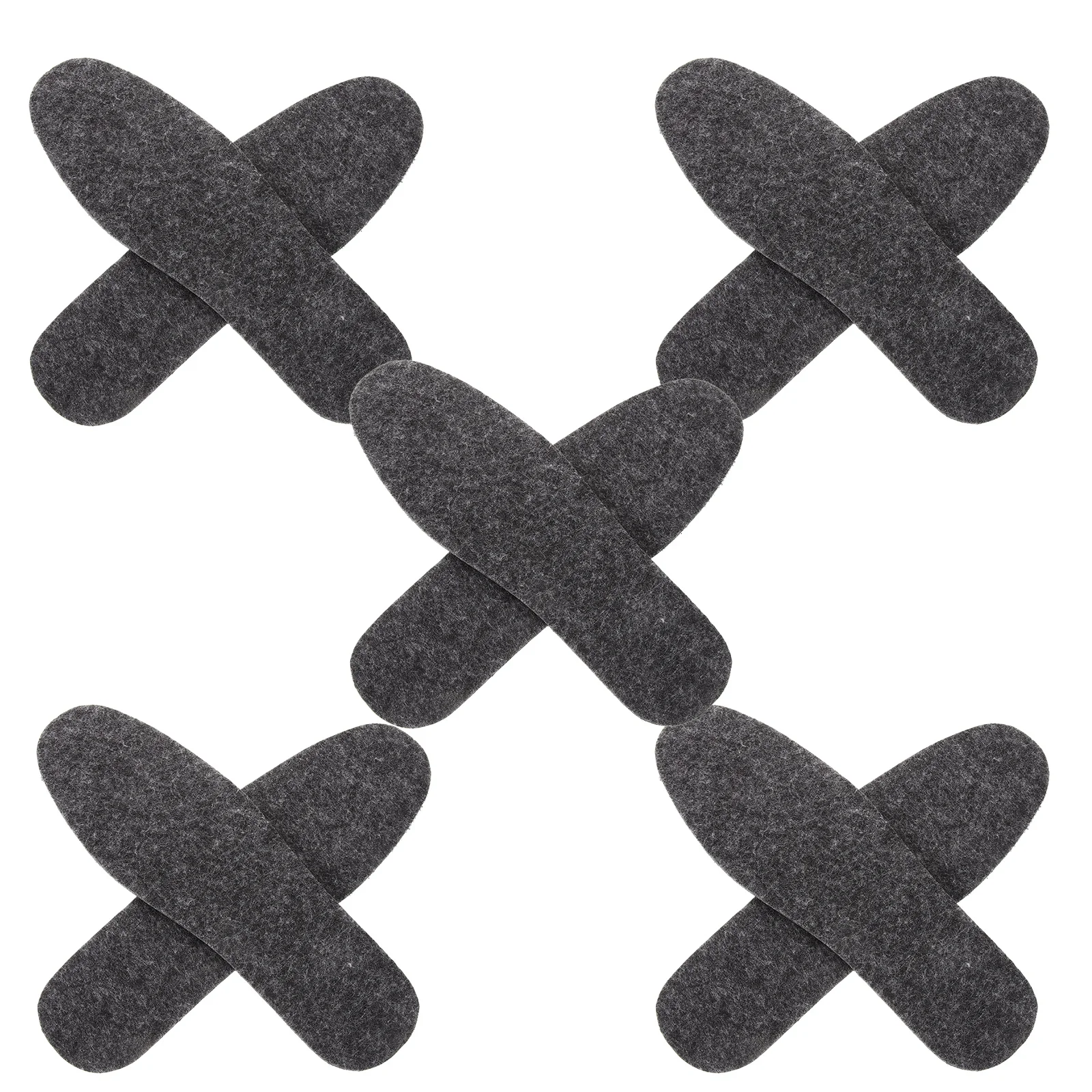 

5Pairs Winter Felt Insoles Soft Warm Insoles for Boots Unisex Thermal Shoe Cushions Comfortable Pads Boot Liners for Women