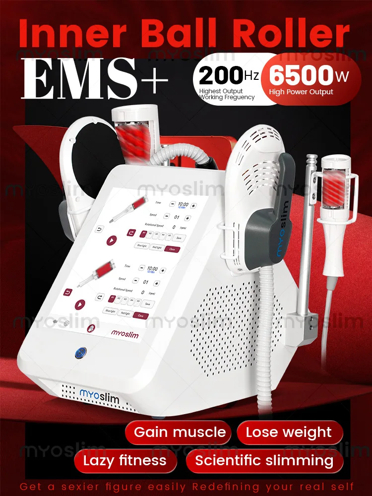 

Аппарат для коррекции фигуры 6500 Вт с EMS и RF-лифтингом, электромагнитный массажер для похудения и стимуляции мышц MYOslim