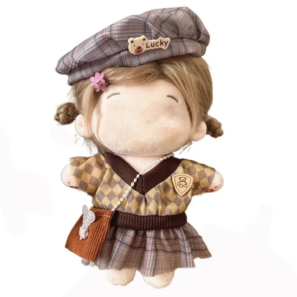 

20CM Doll Clothes Multicolor Doll Accessories Miniature Dress Suit Photo Props Cosplay Doll Headwear Dress Set