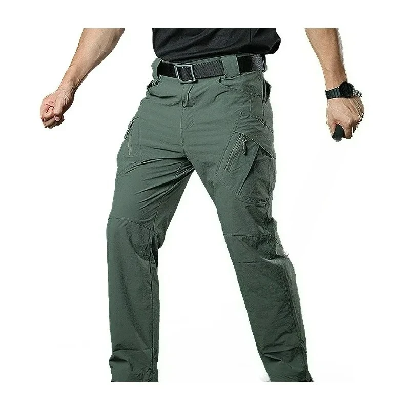 

Men's Multi Pocket Tactical Pants Outdoor Quick Drying Hiking Training Hunting Camping CS Special Forces Men's Work Pants