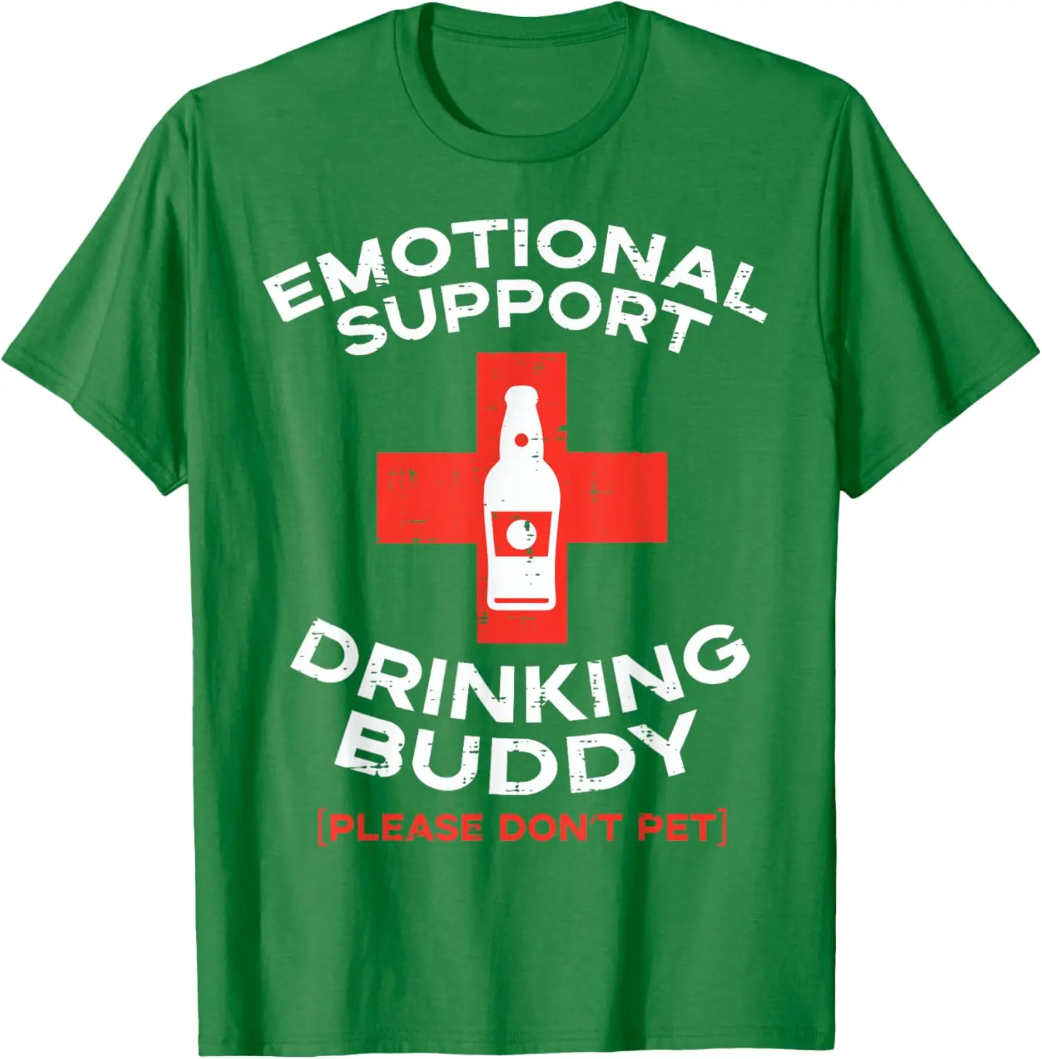 2026 Emotional Support Drinking Partners Beer Patterns Men's and Women's T-shirts Fun Gifts Casual Cotton T-shirts