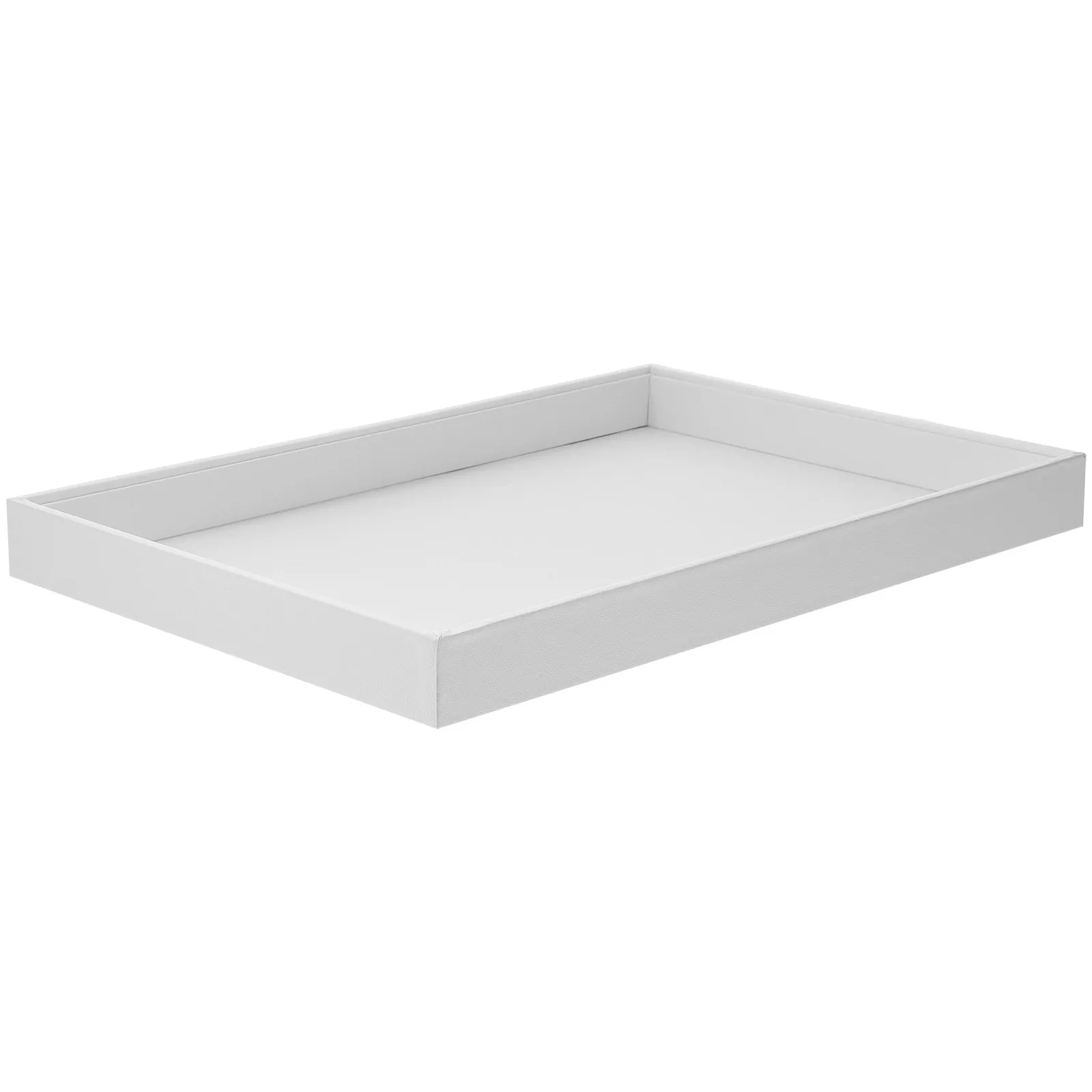 

PU Stackable Jewelry Tray Jewelry Drawer Organizer Trays Rings Earrings Display Organizer Thin Space Saving