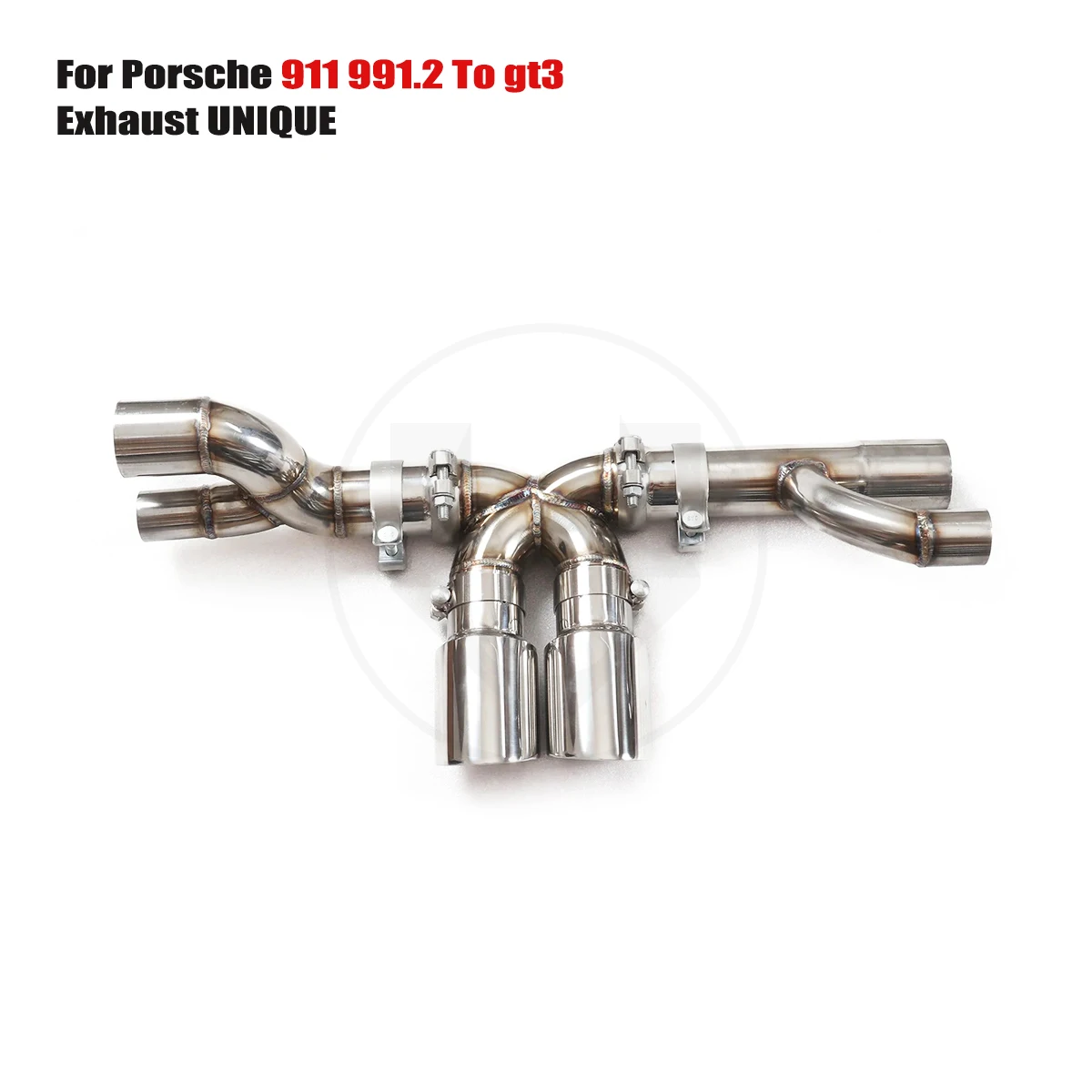 

UNIQUE For Porsche 911 991.2 To gt3 performance valve exhaust system ss304 exhaust muffler