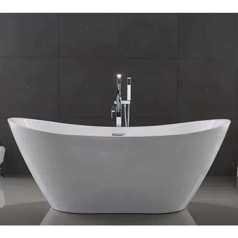 

Современный дизайн, белая акриловая отдельно стоящая ванна 1,5 м/1,7 м для внутреннего использования — для гостиничной виллы, в комплект входит слив для замачивания на 1 человека