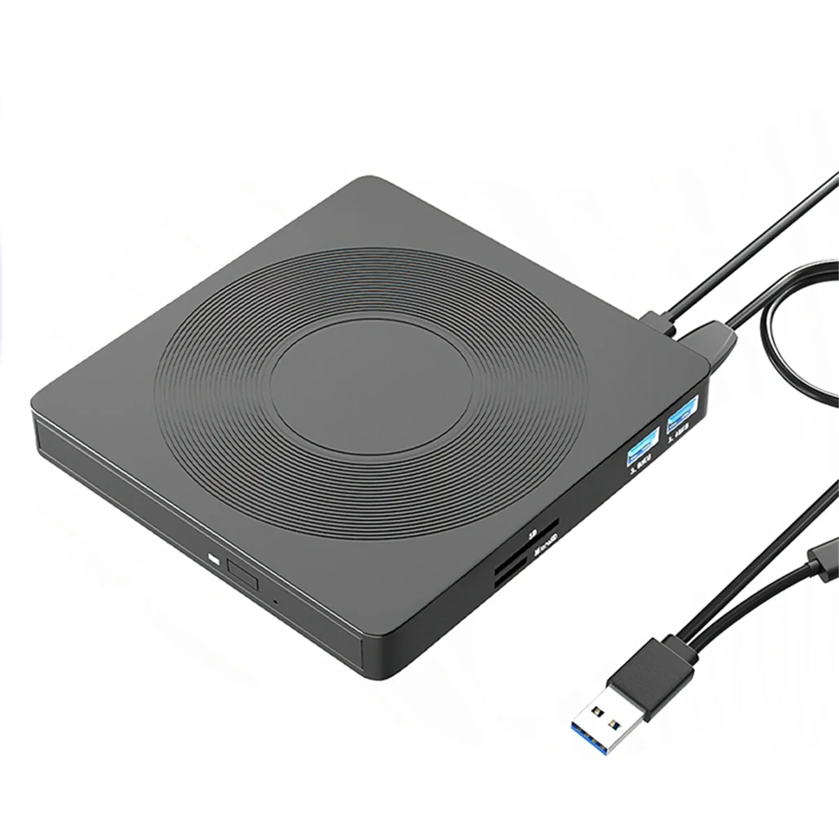 6 In1 External CD/DVD Drive USB3.0 Type C CD DVD RW VCD Optical Drive with SD TF Card Reader DVD Burner for PC Laptop