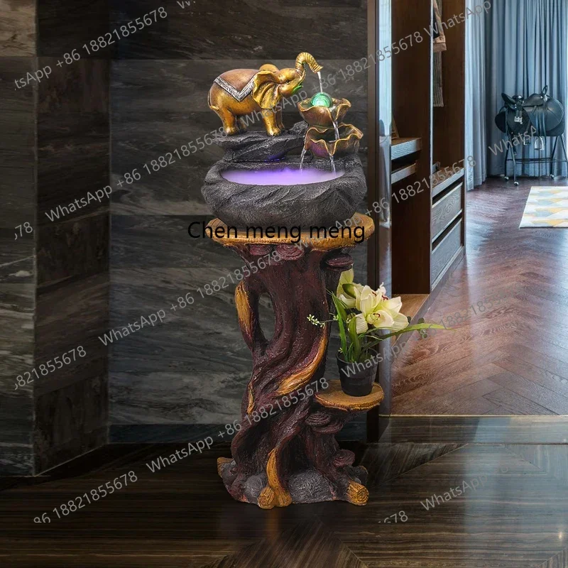 

Small Bonsai Artificial Mountain and Fountain Fish Tank Creative Simple Office Housewarming Spray Humidifier Desktop Decoration