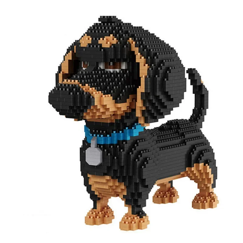 

Новая мультяшная собака мини балоди такса модель блока конструктор совместимый с 16014 игрушки для детей Подарки