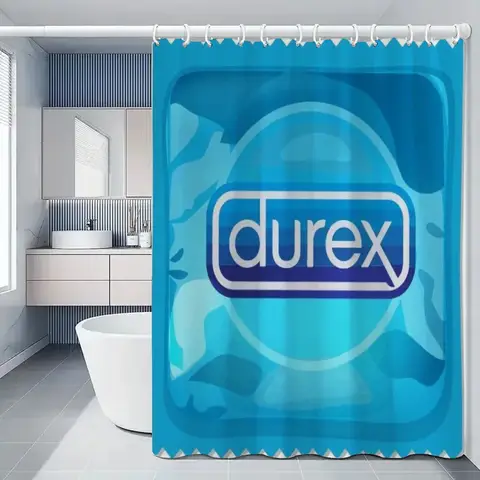 방수 및 곰팡이 방지 샤워 커튼 세트 Durex 전체 욕실 커튼 목욕 패브릭 200x180 Curtins 재미 있은 제품 가구