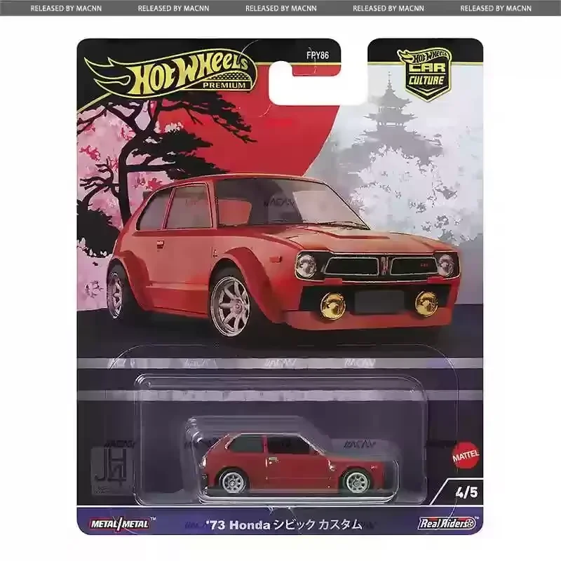 Original Hot Wheels Car Honda Civic Custom 1/64 Diecast Vehicles