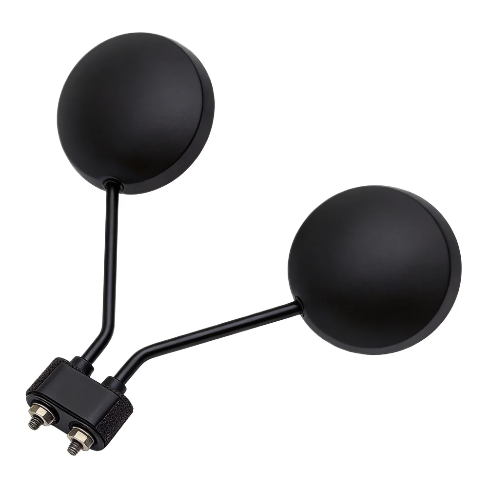 1pair General Motorcycle Rounded Side Back View Mirror E-bike Scooter M8 Wide Angle Convex Rearview Mirror Bicycle Accessories